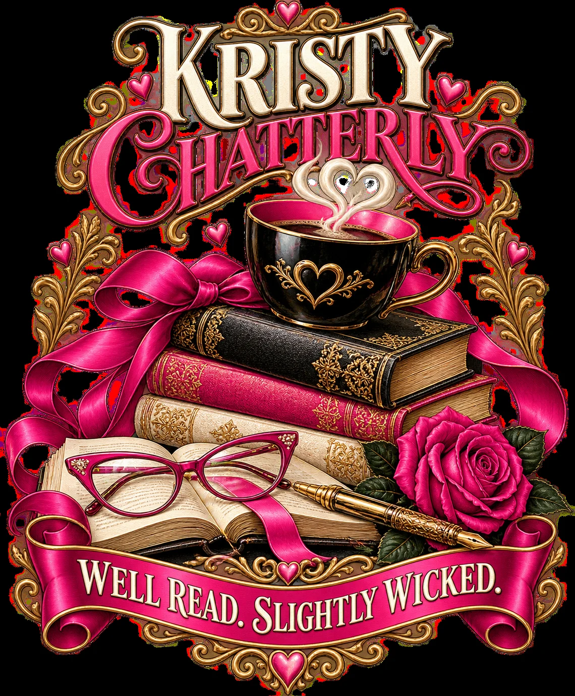 Approved artwork preview — Well Read. Slightly Wicked.